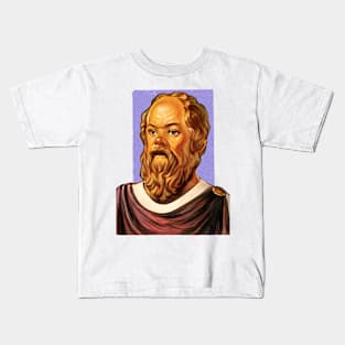 Greek Philosopher Socrates illustration Kids T-Shirt